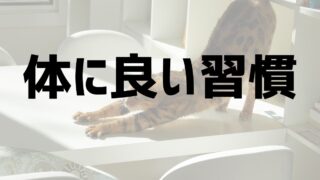 体に良い習慣